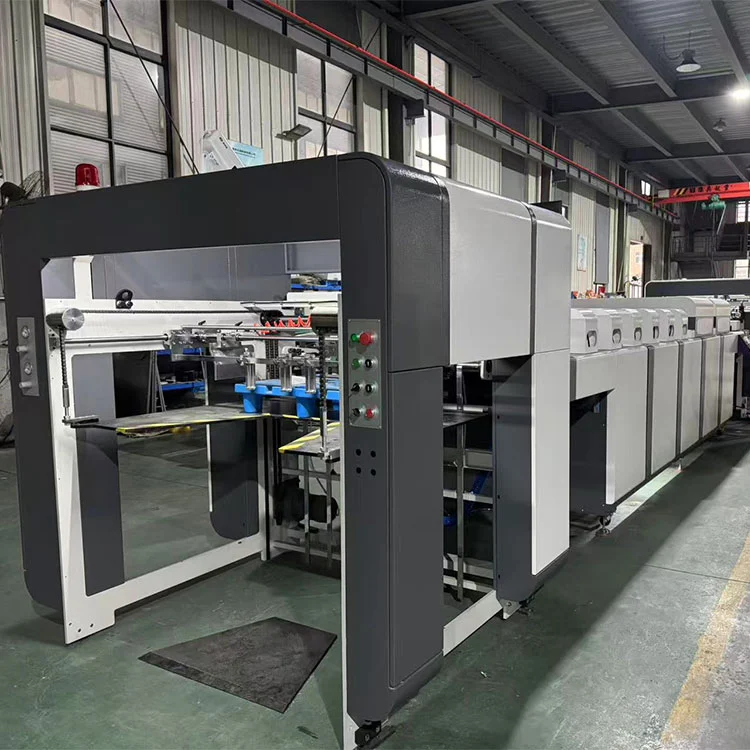 Automatisk tykt tynt papir UV oljelakkmaskin