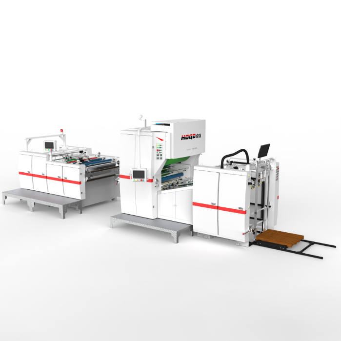 Automatisk lamineringsmaskin for vertikal skivekniv