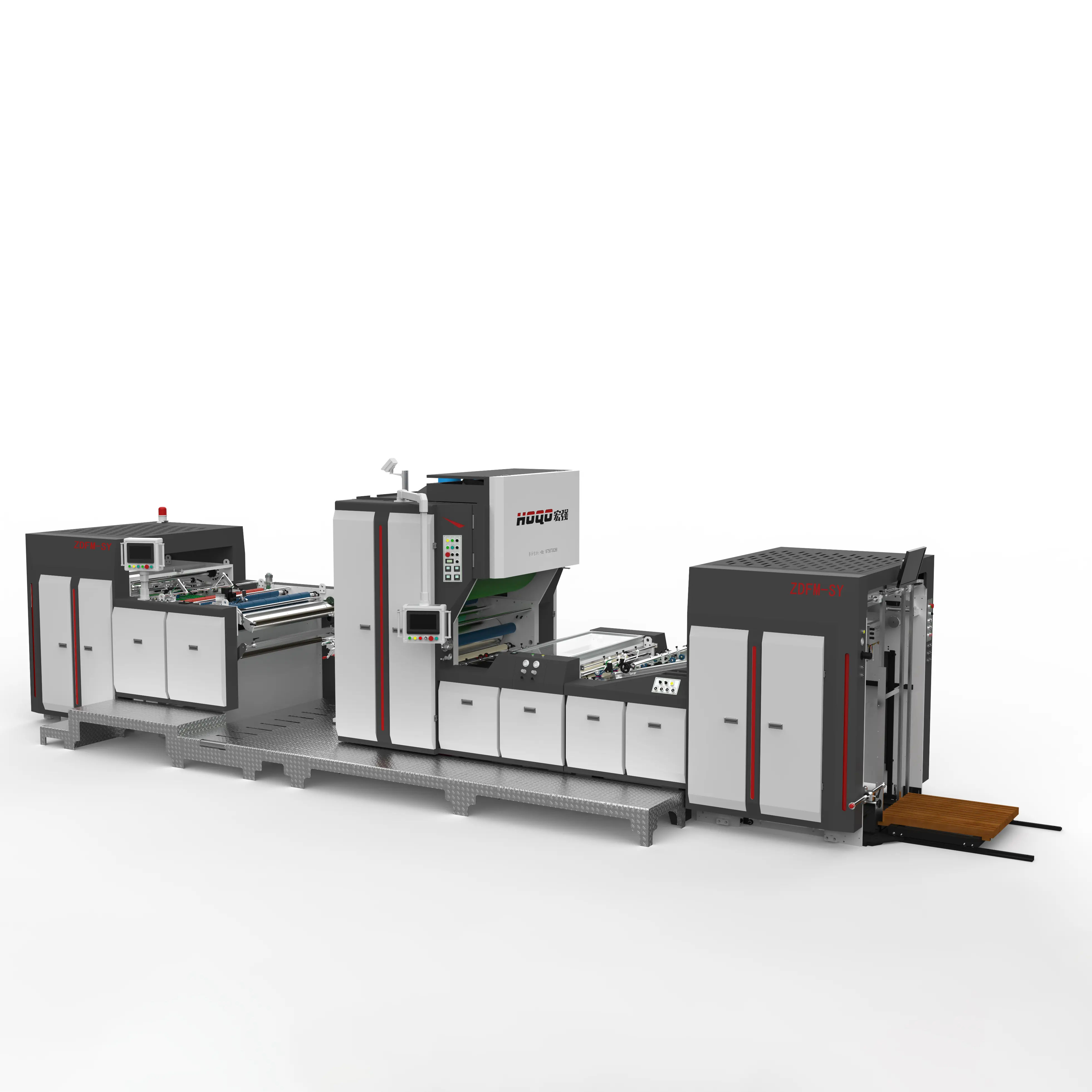 Intelligent lamineringsmaskin for fjerning av servopulver